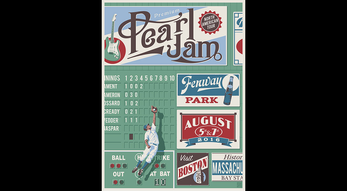 Pearl Jam Live Concert Setlist at Fenway Park, Boston, MA on 08-07-2016