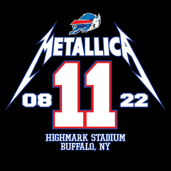 2022 Tour Metallica Buffalo Bills Highmark Stadium Buffalo NY